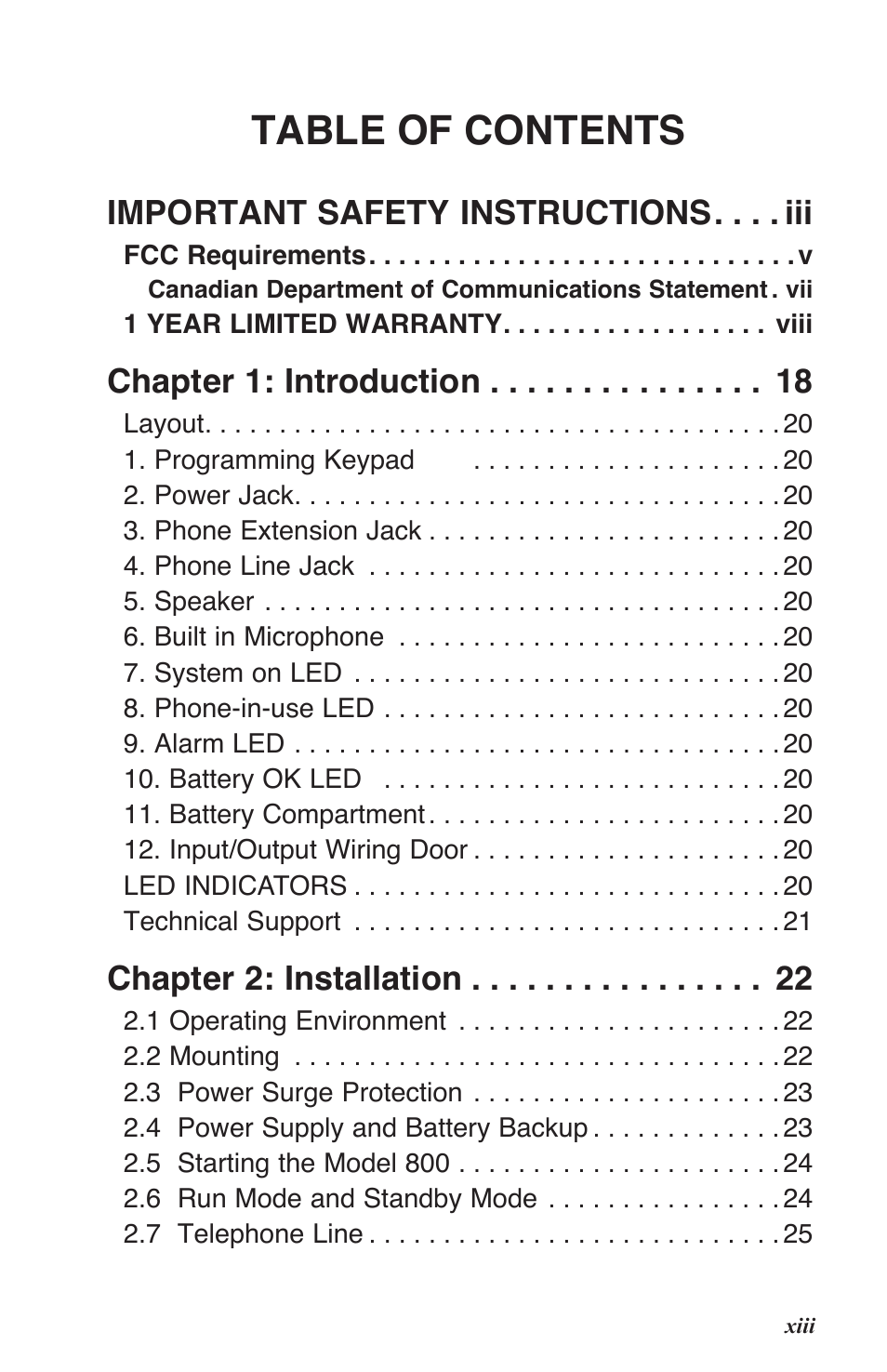 Sensaphone 800 User Manual | Page 15 / 136