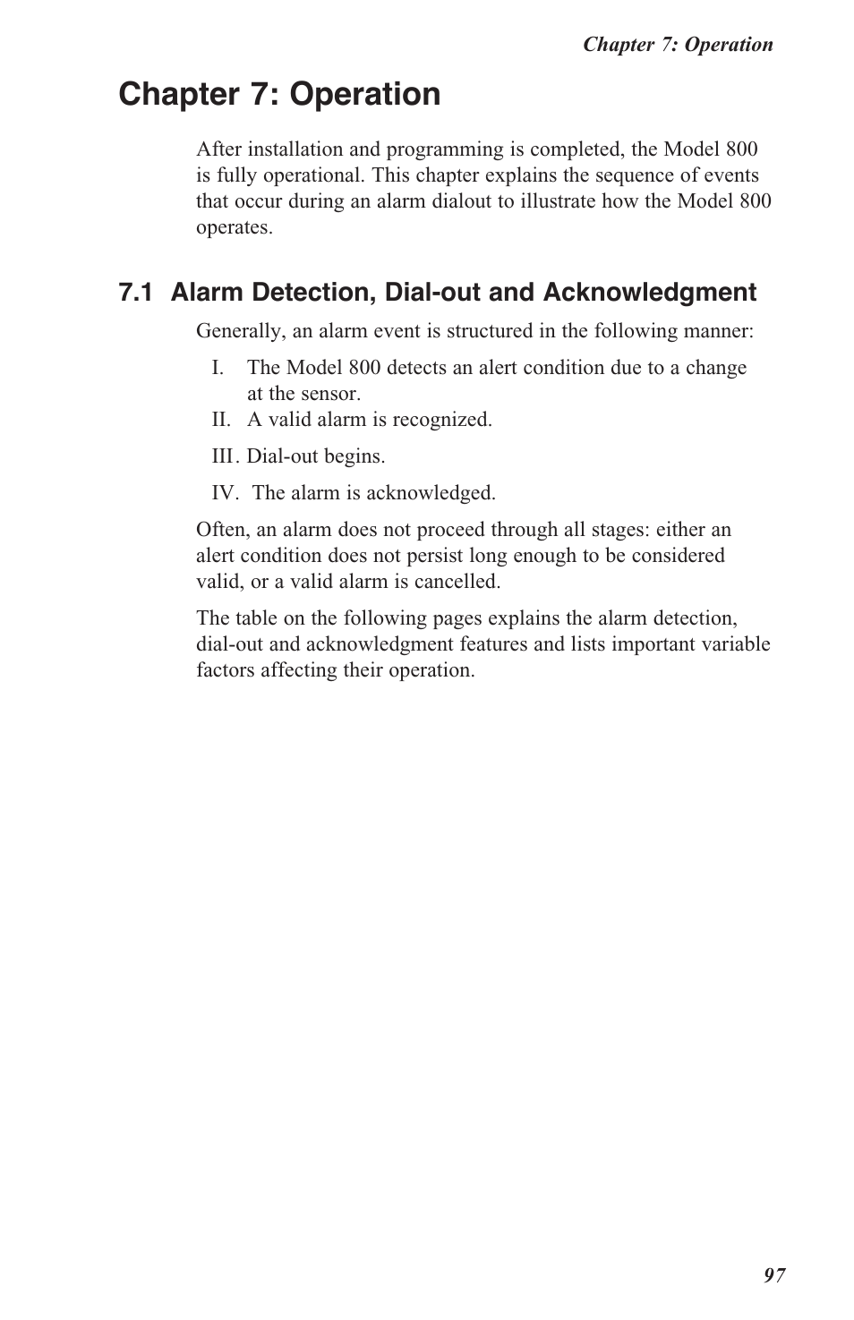 Chapter 7: operation | Sensaphone 800 User Manual | Page 99 / 136
