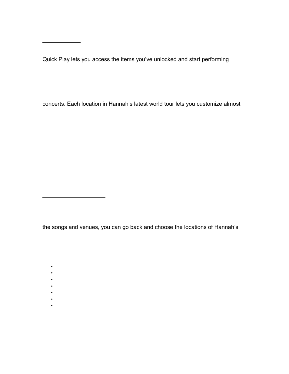 Main menu, Design the show | Disney Interactive Studios Hannah Montana: Rock Out the Show User Manual | Page 3 / 5