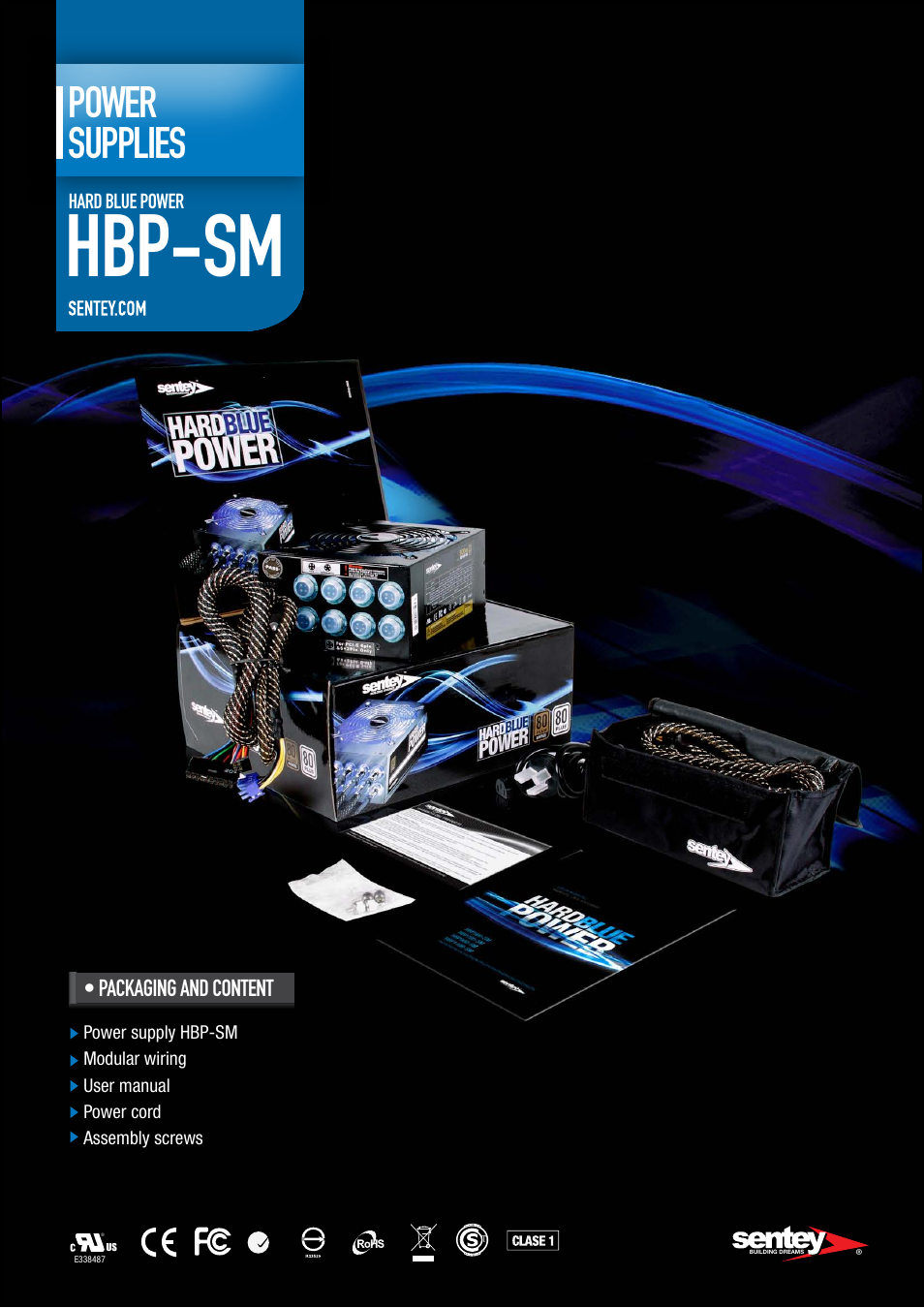 Hbp-sm, Power supplies | Sentey HBP-SM User Manual | Page 14 / 15