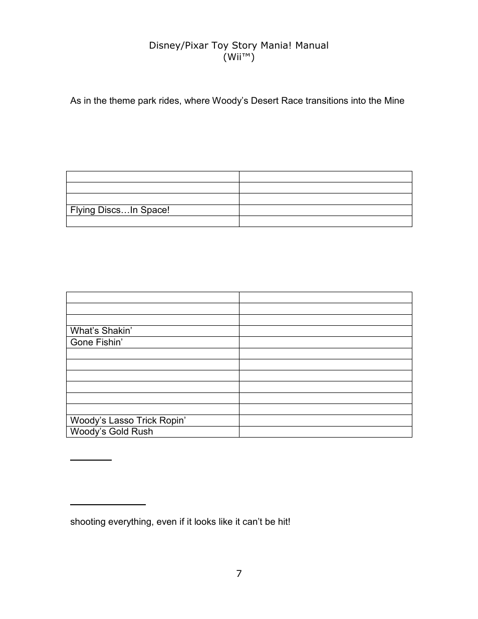 Disney Interactive Studios Toy Story Mania! User Manual | Page 7 / 7