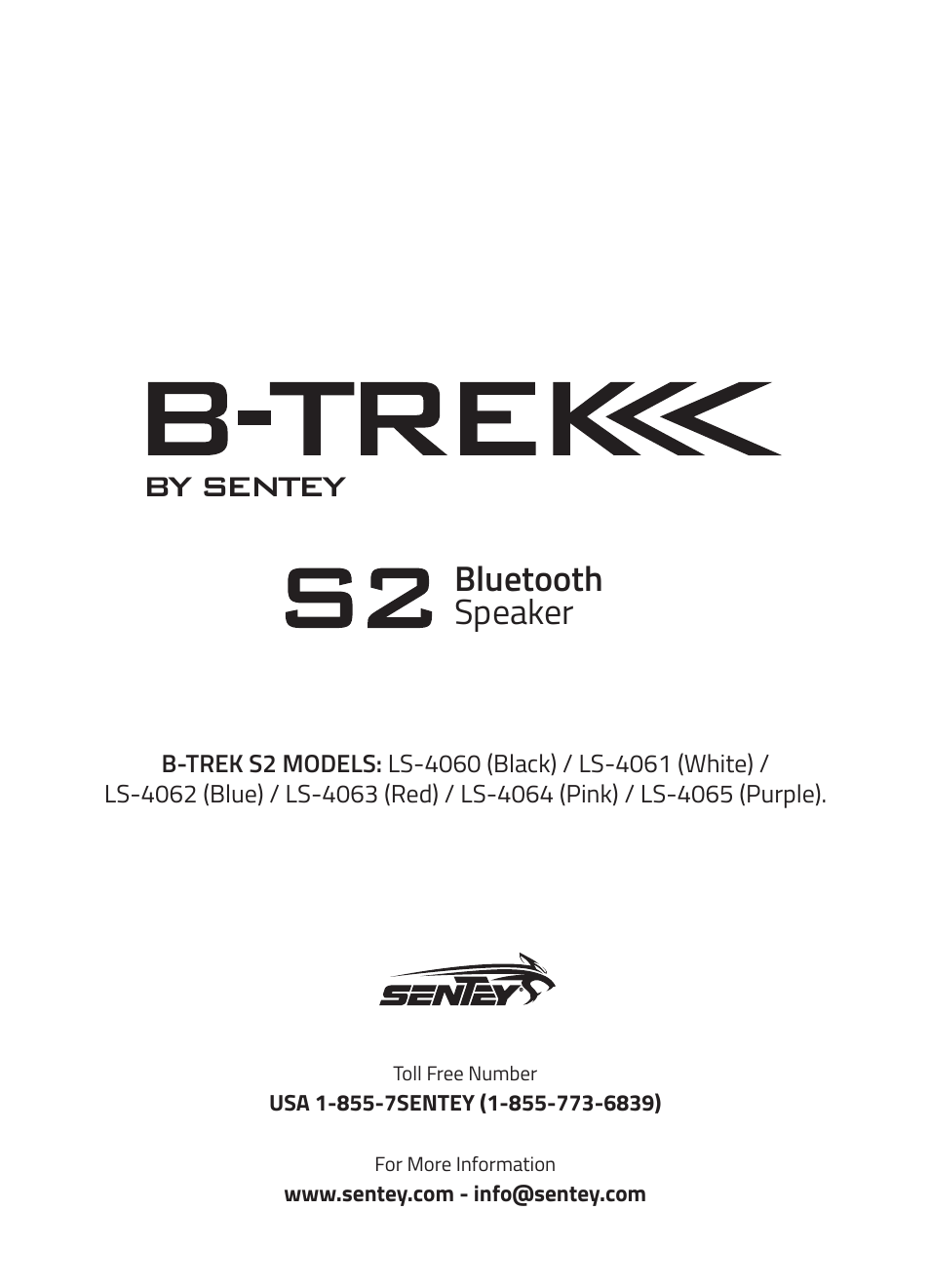 User manual, By sentey, Bluetooth speaker | Sentey B-Trek S2 User Manual | Page 6 / 6