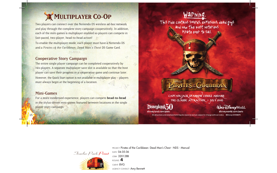 Ultiplayer, Cooperative story campaign, Mini-games | Disney Interactive Studios Nintendo DS NTR-AC2E-USA User Manual | Page 11 / 11