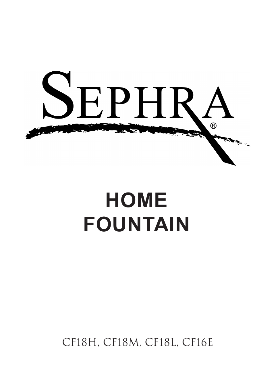 Sephra Home Chocolate & Fondue Fountains User Manual | 22 pages