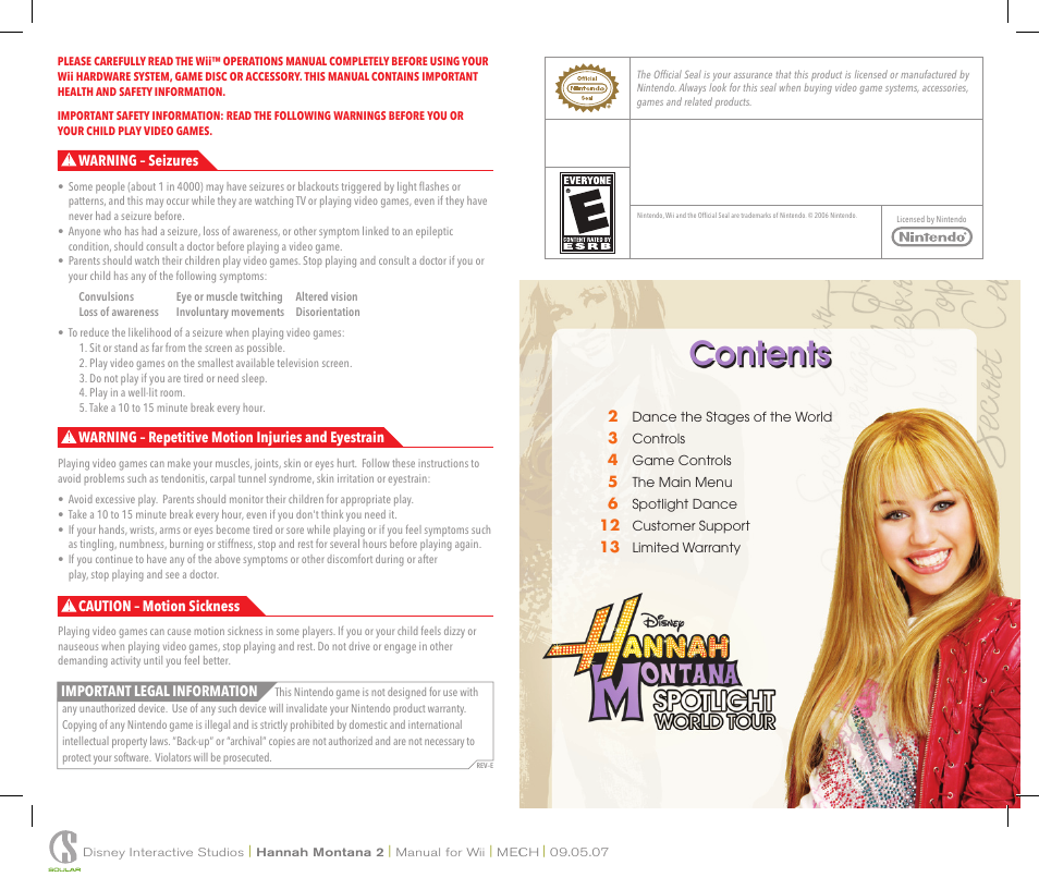 Disney Interactive Studios Hannah Montana: Spotlight World Tour User Manual | Page 2 / 6