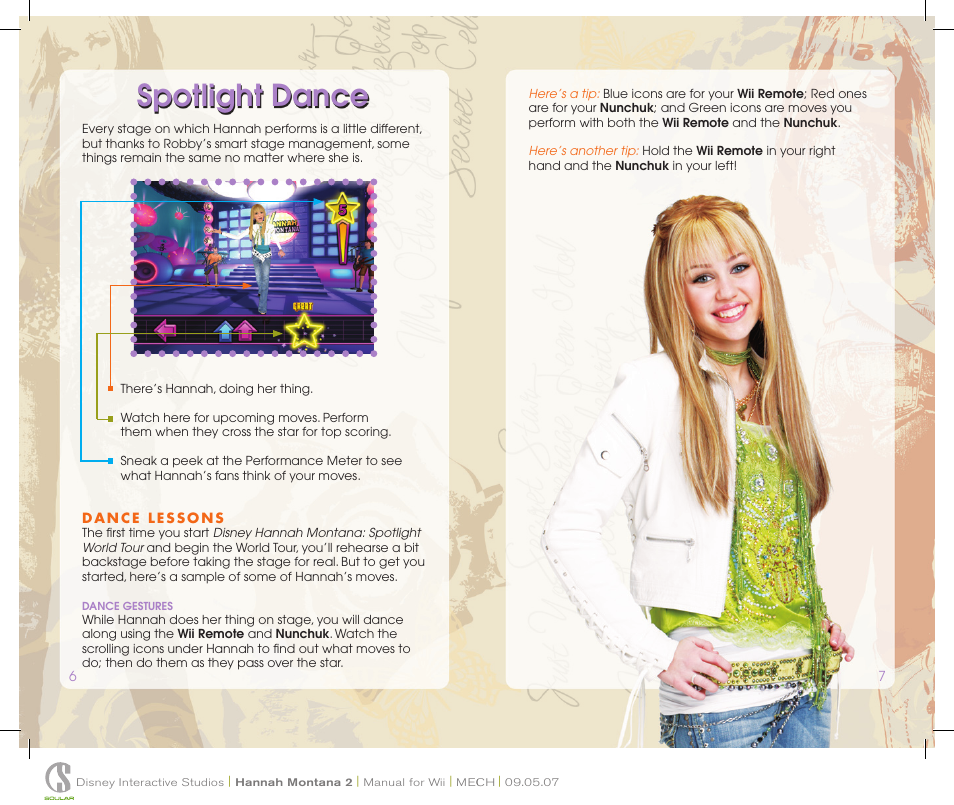 Spotlight dance | Disney Interactive Studios Hannah Montana: Spotlight World Tour User Manual | Page 5 / 6