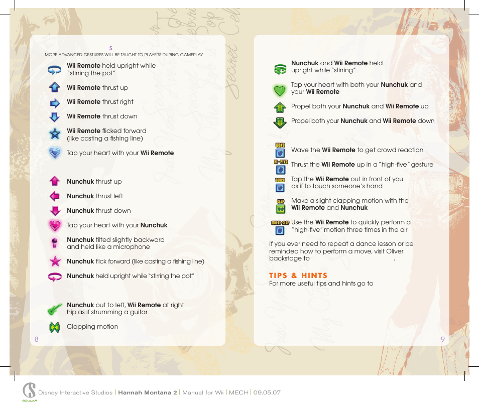 Untitled | Disney Interactive Studios Hannah Montana: Spotlight World Tour User Manual | Page 6 / 6