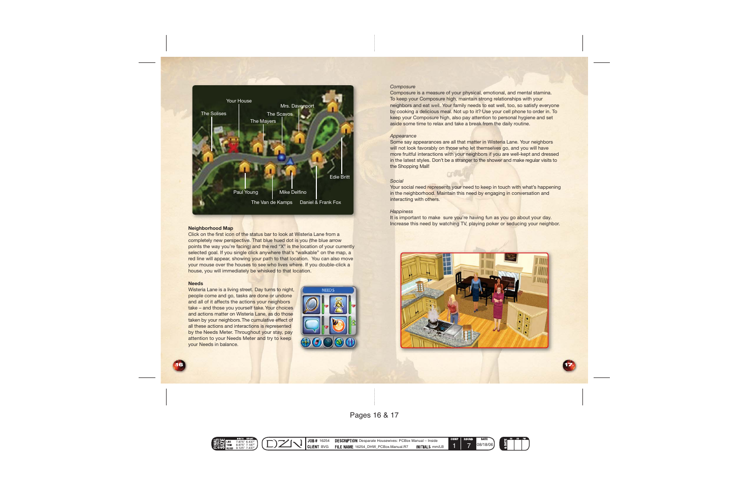 Pages 16 & 17 | Disney Interactive Studios Desperate Housewives: The Game User Manual | Page 10 / 17