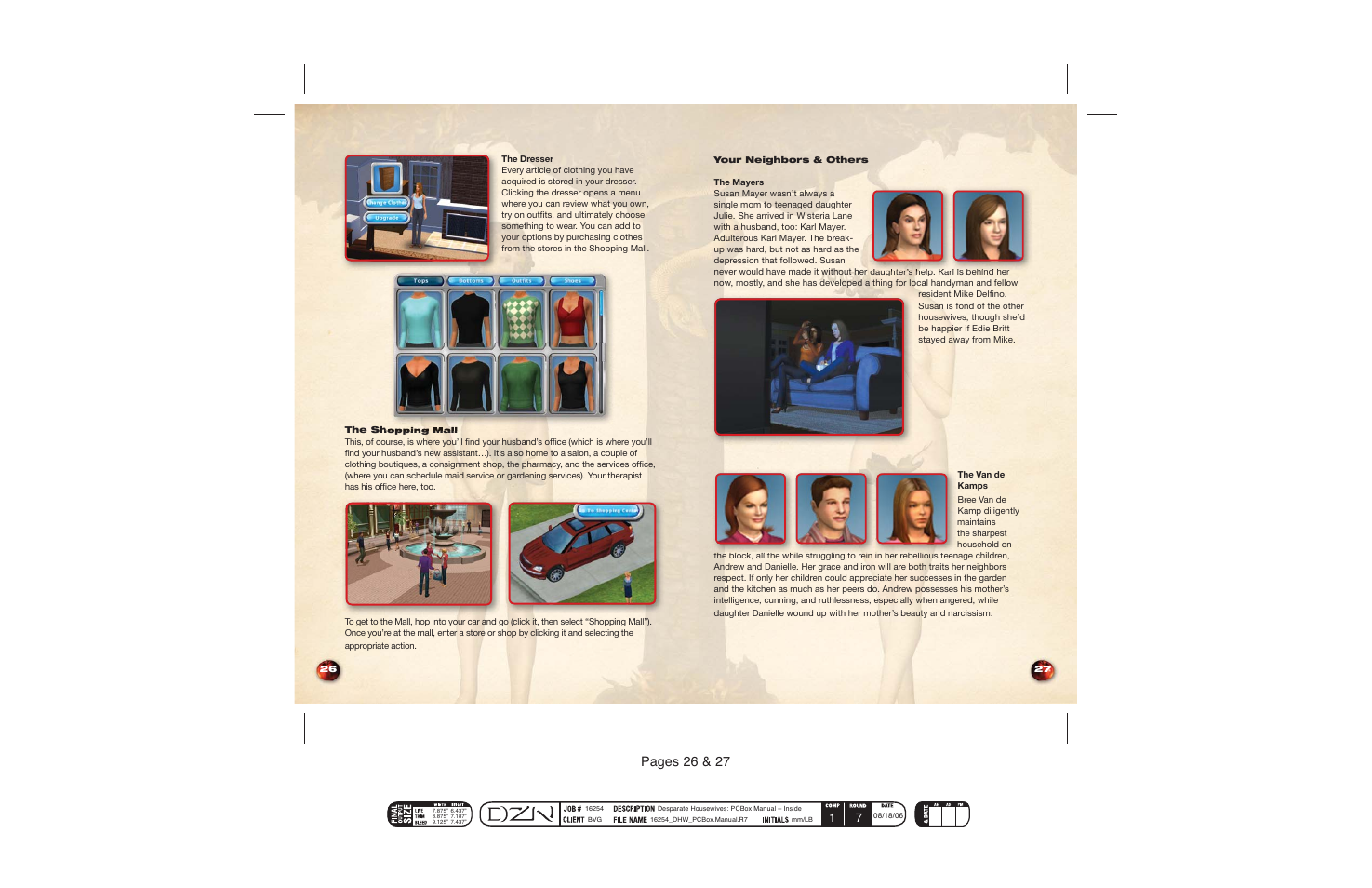 Pages 26 & 27 | Disney Interactive Studios Desperate Housewives: The Game User Manual | Page 15 / 17