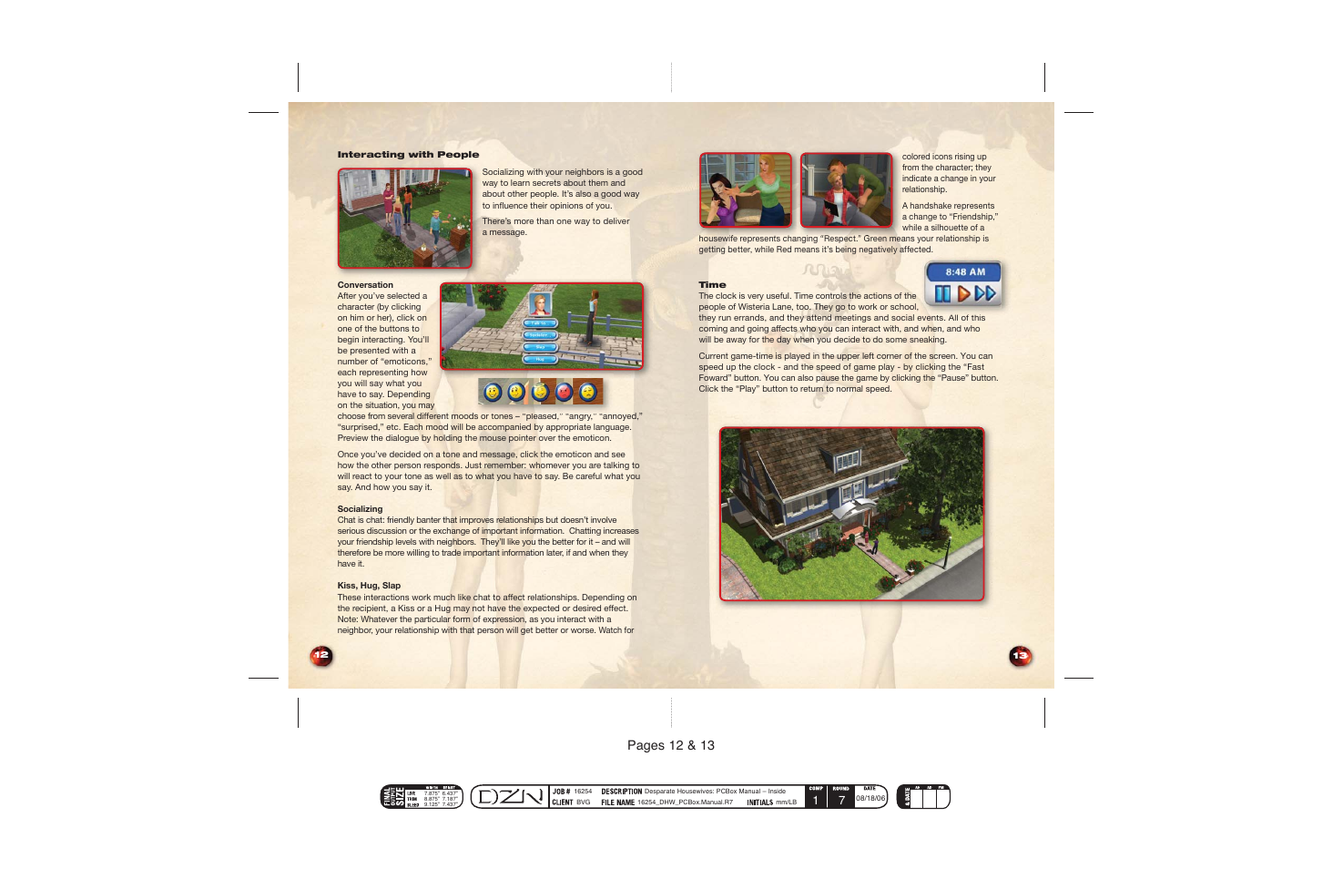 Pages 12 & 13 | Disney Interactive Studios Desperate Housewives: The Game User Manual | Page 8 / 17