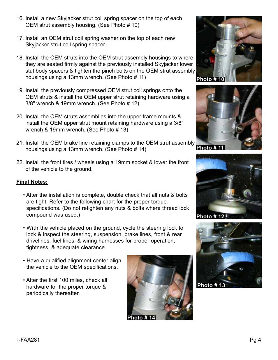 Skyjacker FAA281 User Manual | Page 4 / 6