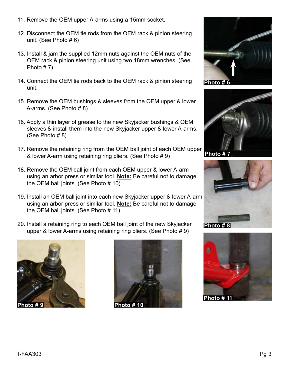 Skyjacker FAA303 User Manual | Page 3 / 6