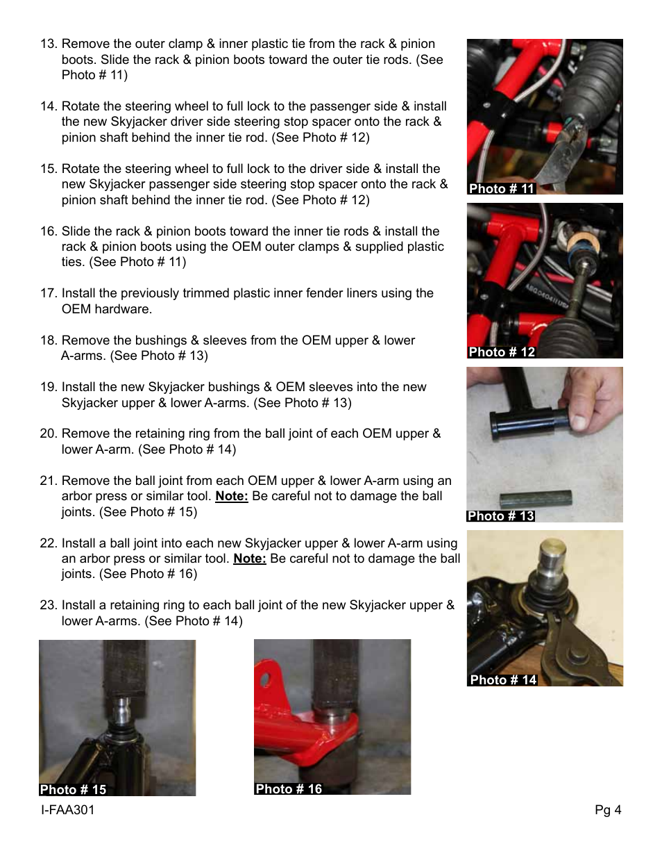 Skyjacker FAA301 User Manual | Page 4 / 8