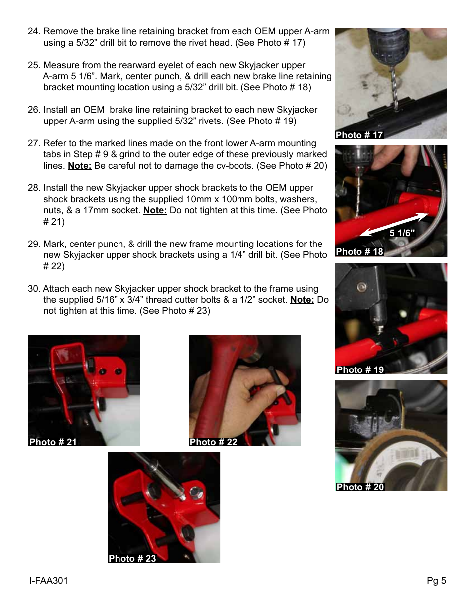 Skyjacker FAA301 User Manual | Page 5 / 8