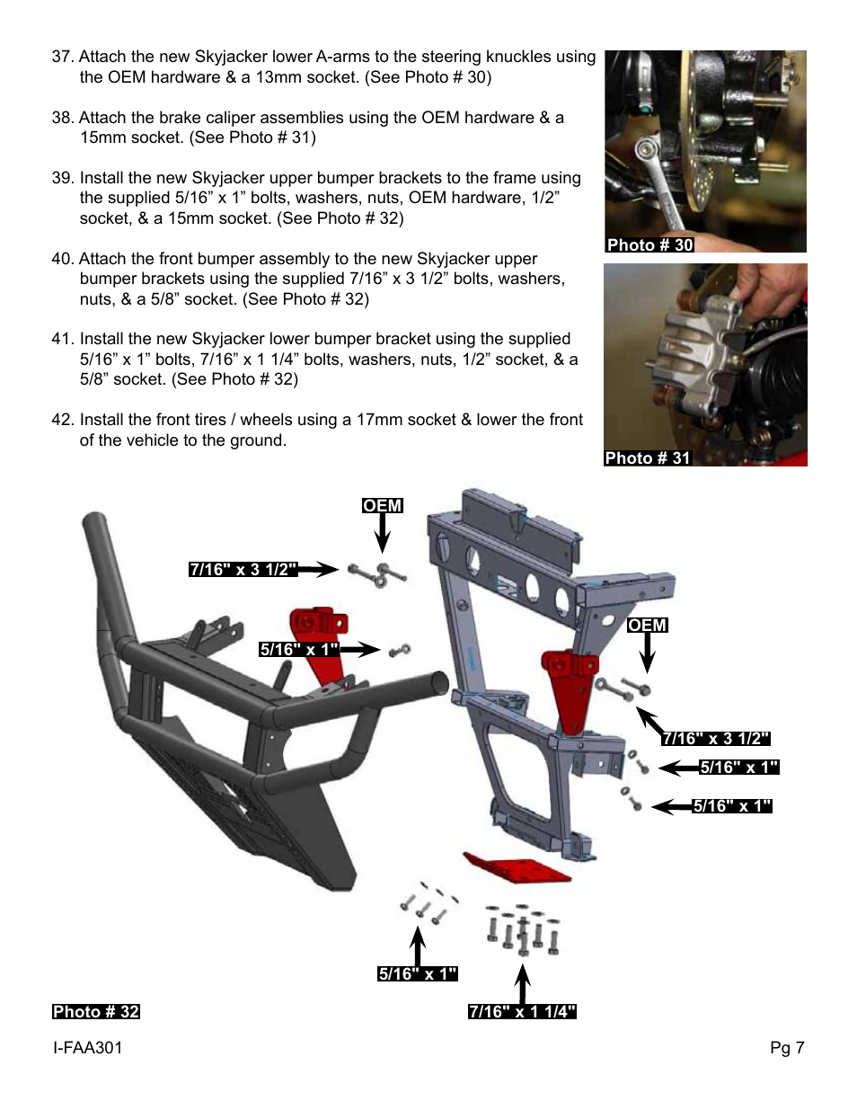 Skyjacker FAA301 User Manual | Page 7 / 8