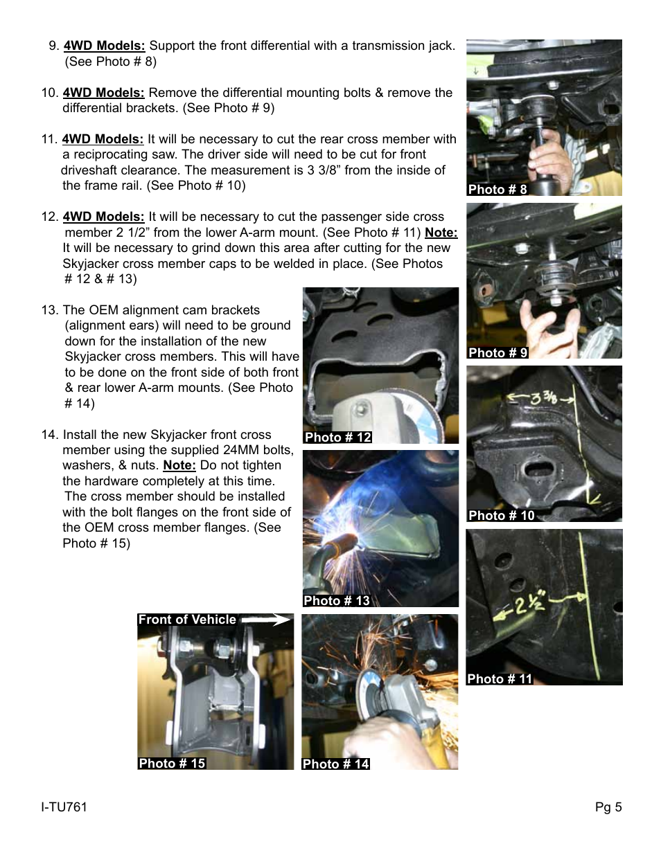 Skyjacker TU761PRS User Manual | Page 5 / 10