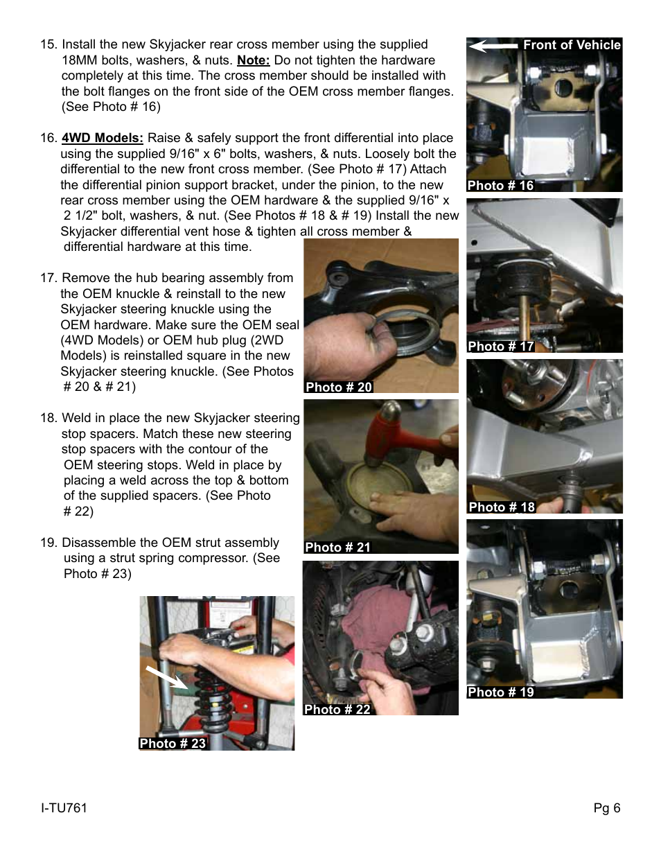 Skyjacker TU761PRS User Manual | Page 6 / 10