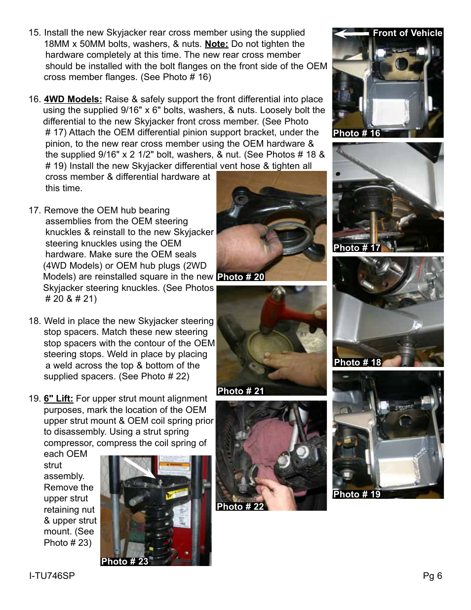 Skyjacker HB-TU760MS User Manual | Page 6 / 10
