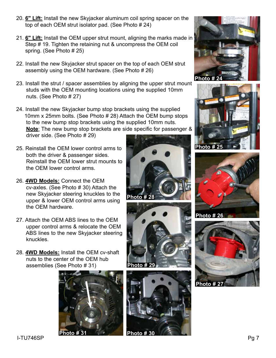 Skyjacker HB-TU760MS User Manual | Page 7 / 10