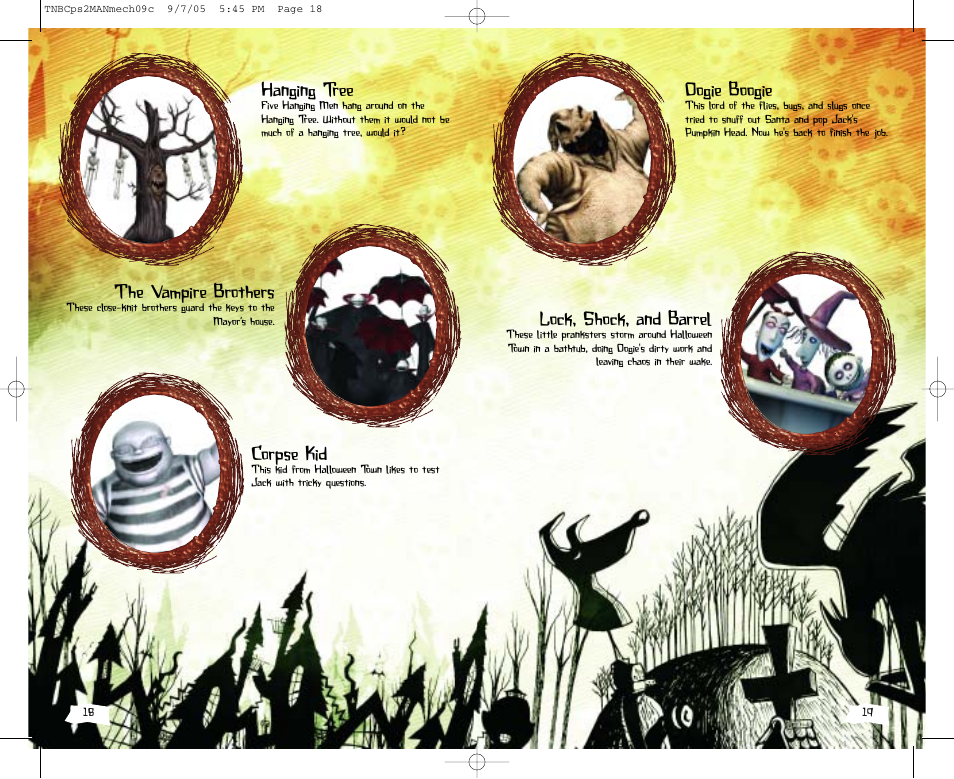Oogie boogie, Lock, shock, and barrel, Hanging tree | The vampire brothers, Corpse kid | Disney SCPH-70000 User Manual | Page 10 / 10