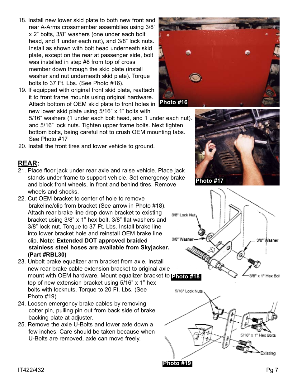 Skyjacker T422 User Manual | Page 7 / 8