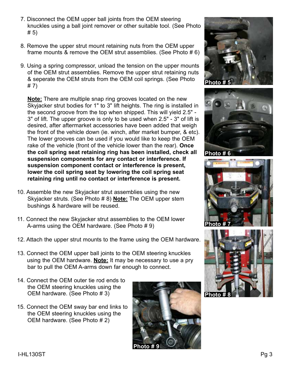 Skyjacker HB-916 User Manual | Page 3 / 6