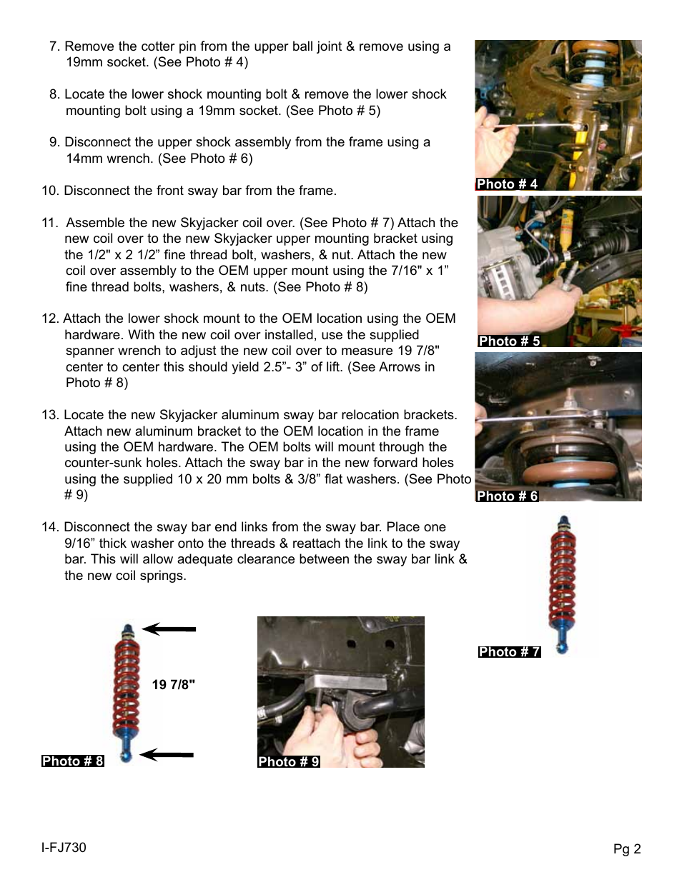 Skyjacker FJ730K User Manual | Page 2 / 4