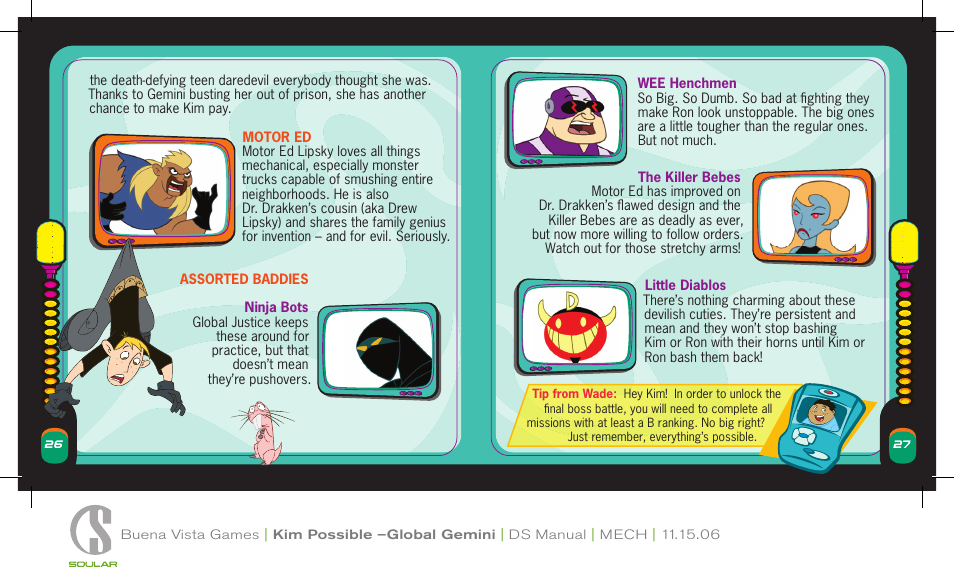 Disney Interactive Studios Disney's Kim Possible: Global Gemini NTR-AK6E-USA User Manual | Page 14 / 15