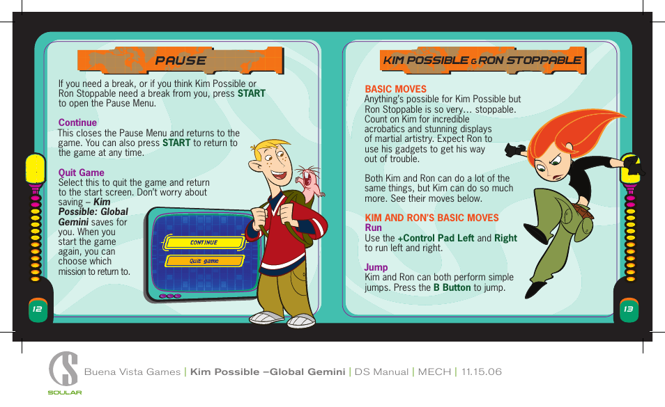 Disney Interactive Studios Disney's Kim Possible: Global Gemini NTR-AK6E-USA User Manual | Page 7 / 15