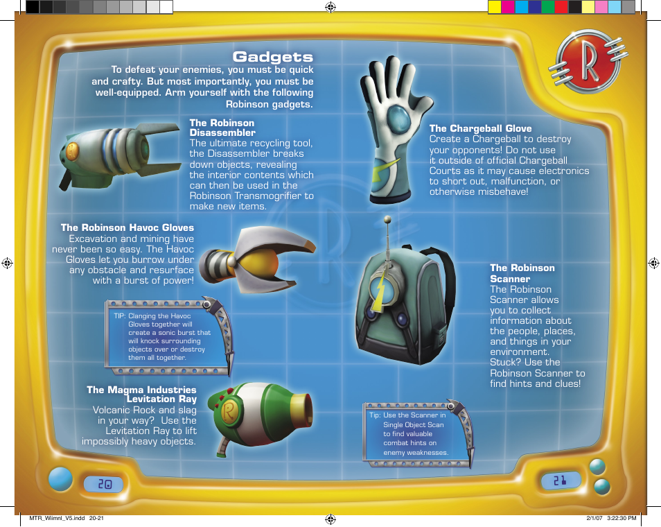 Gadgets | Disney Interactive Studios Disney's Meet the Robinsons User Manual | Page 11 / 13