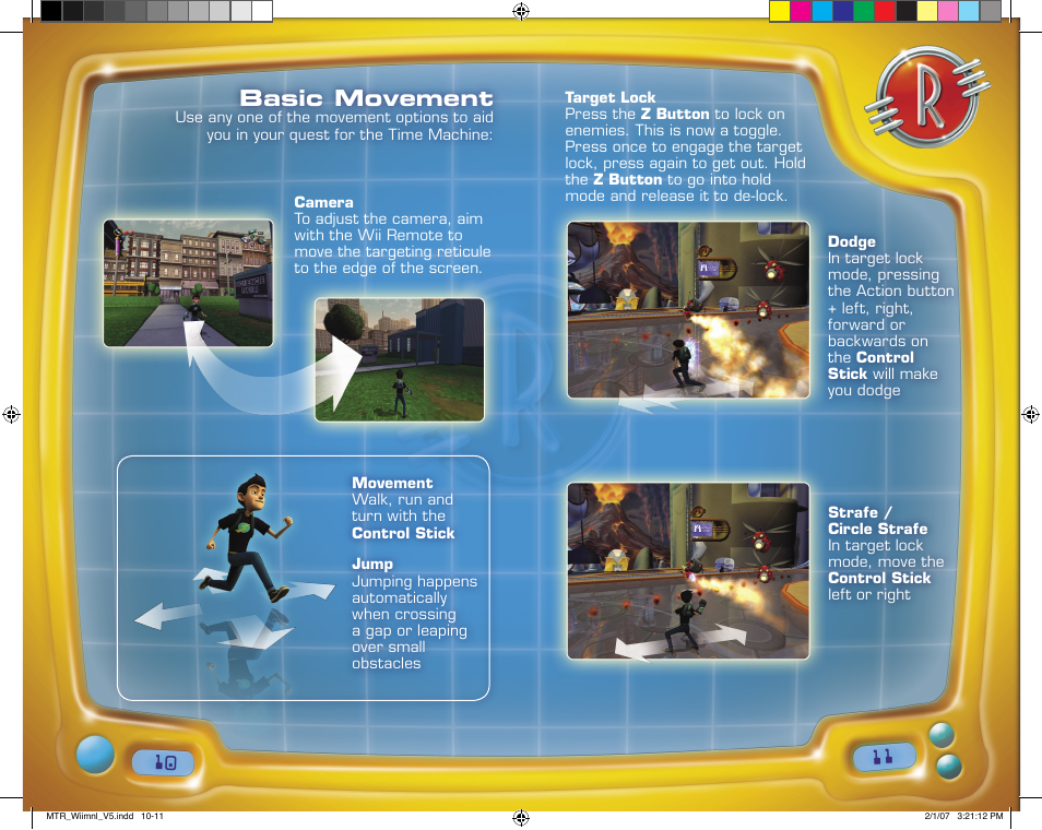 Basic movement | Disney Interactive Studios Disney's Meet the Robinsons User Manual | Page 6 / 13