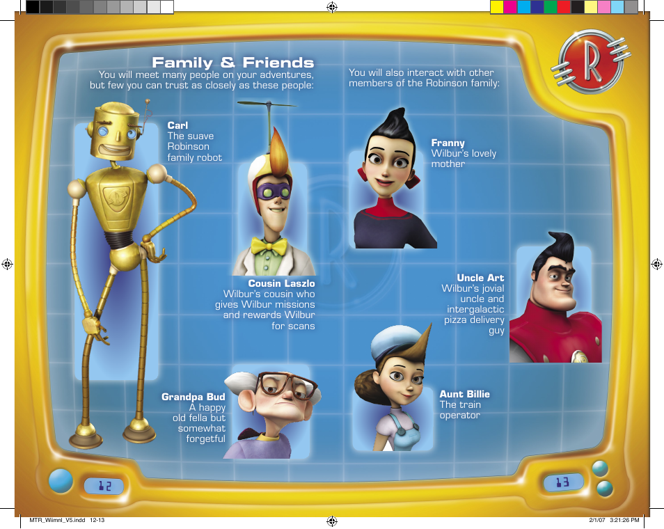 Family & friends | Disney Interactive Studios Disney's Meet the Robinsons User Manual | Page 7 / 13