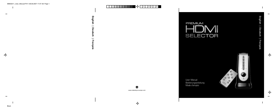 Snakebyte Premium HDMI Selector User Manual | 14 pages