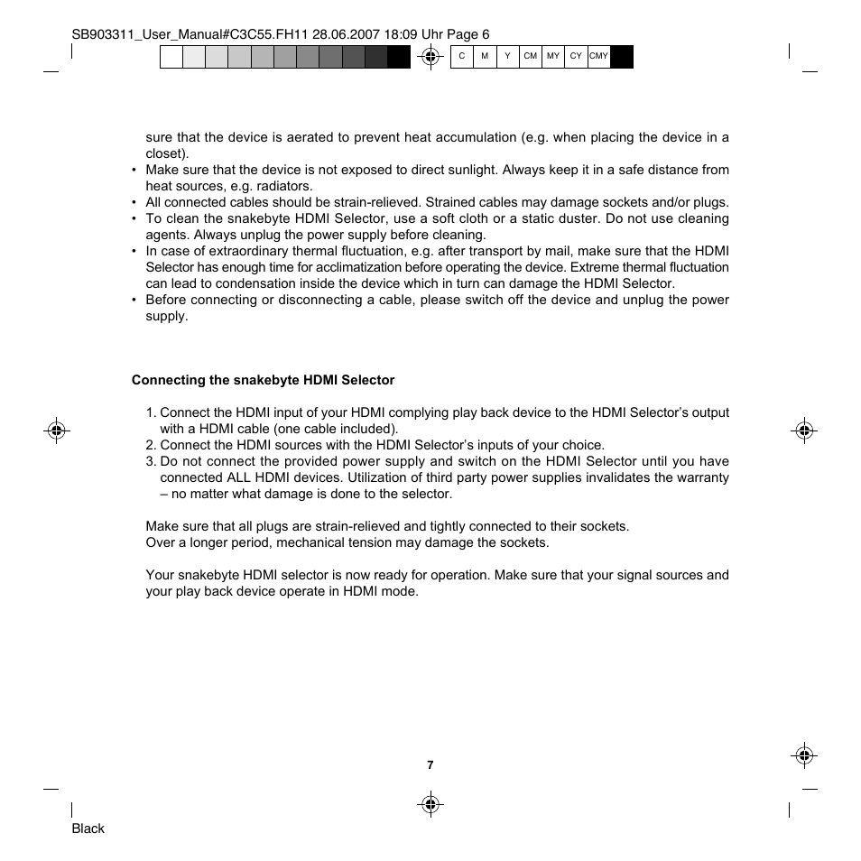 Snakebyte Premium HDMI Selector User Manual | Page 9 / 14