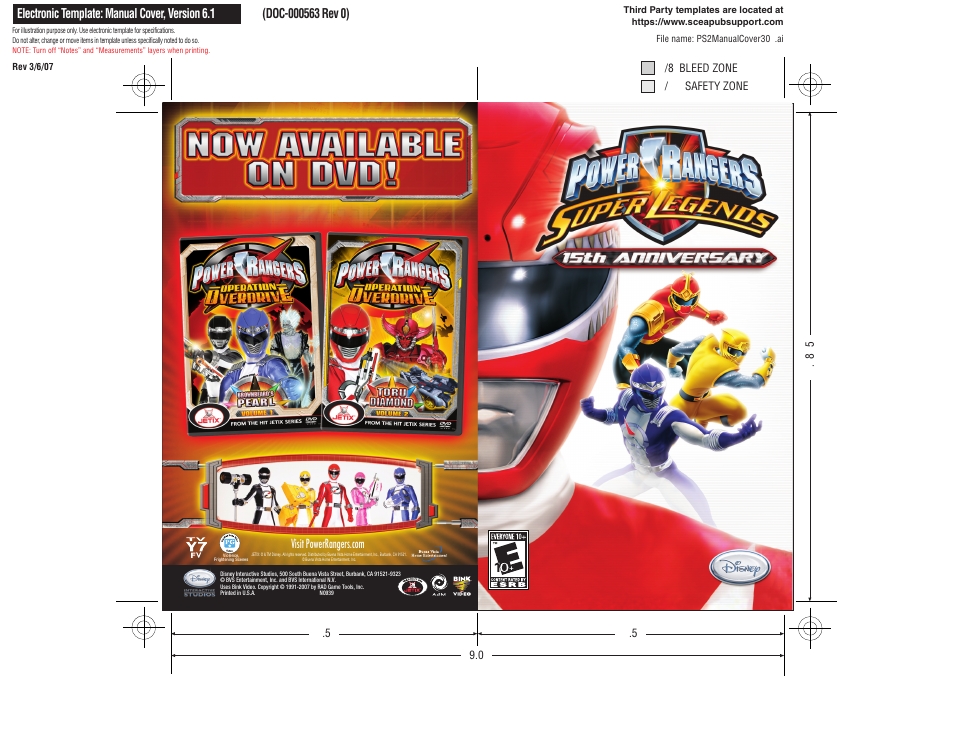 Disney Interactive Studios Power Rangers: Super Legends User Manual | 6 pages