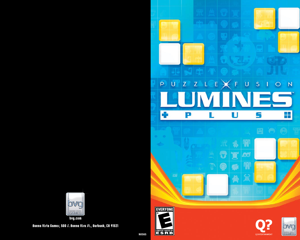 Disney Puzzle Fusion: Lumines Plus for PlayStation 2 User Manual | 7 pages