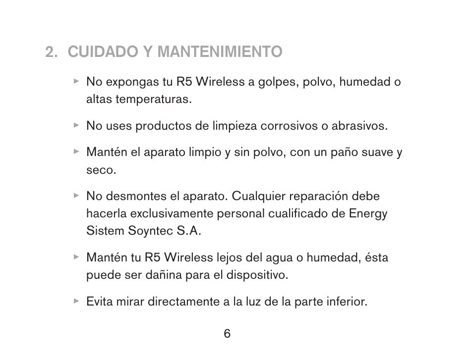 Soyntec R5 WIRELESS User Manual | Page 6 / 52