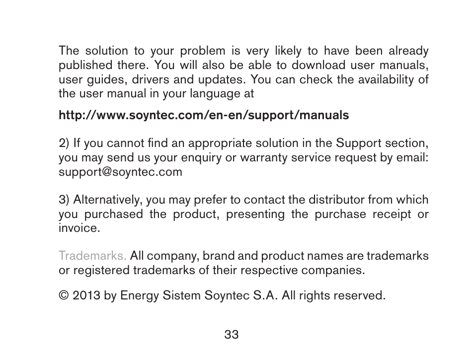 Soyntec R6 TRAVELLER User Manual | Page 33 / 52