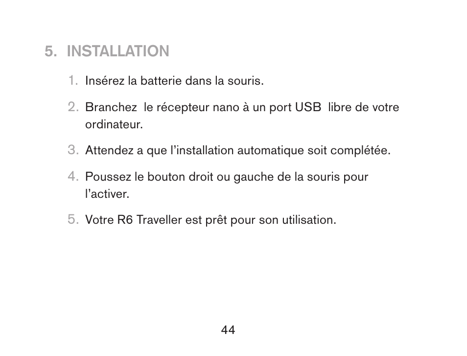 Installation | Soyntec R6 TRAVELLER User Manual | Page 44 / 52