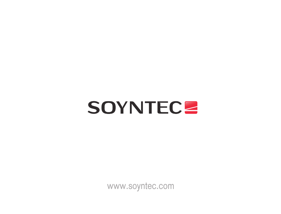 Soyntec R6 TRAVELLER User Manual | Page 52 / 52