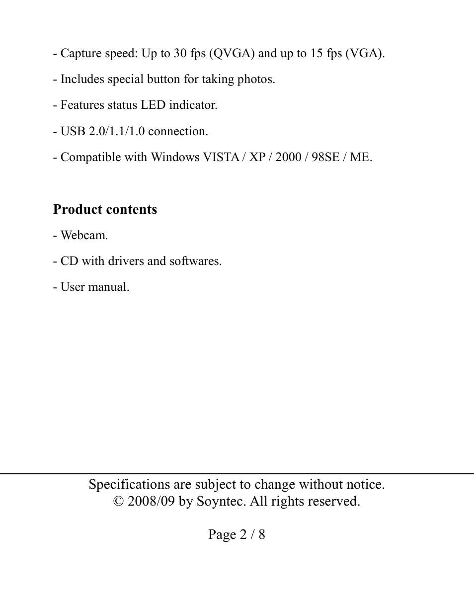 Soyntec JOINSEE 35x series User Manual | Page 2 / 8