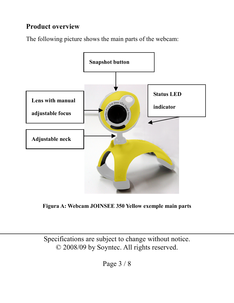 Soyntec JOINSEE 35x series User Manual | Page 3 / 8