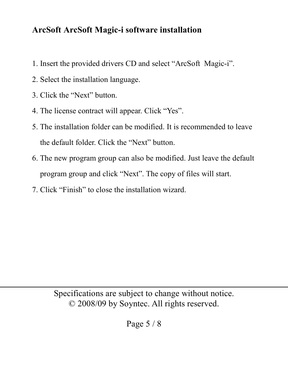 Soyntec JOINSEE 35x series User Manual | Page 5 / 8