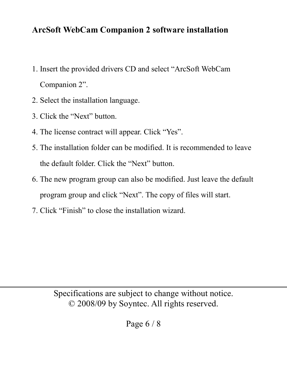Soyntec JOINSEE 35x series User Manual | Page 6 / 8