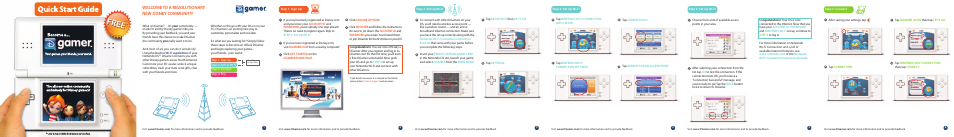 Dgamer_quickstart_f_12, Welcome to a revolutionary new disney community | Disney Interactive Studios Nintendo DS DGamer User Manual | Page 2 / 7