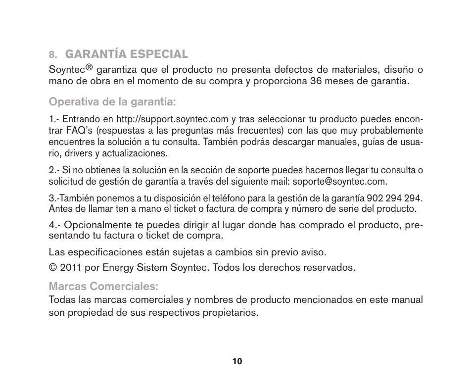 Soyntec LAPTOP POWER 96 User Manual | Page 10 / 32