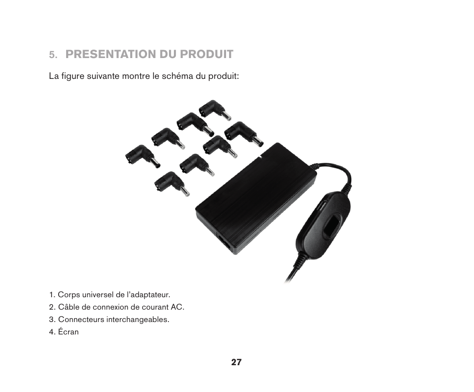 Presentation du produit | Soyntec LAPTOP POWER 96 User Manual | Page 27 / 32