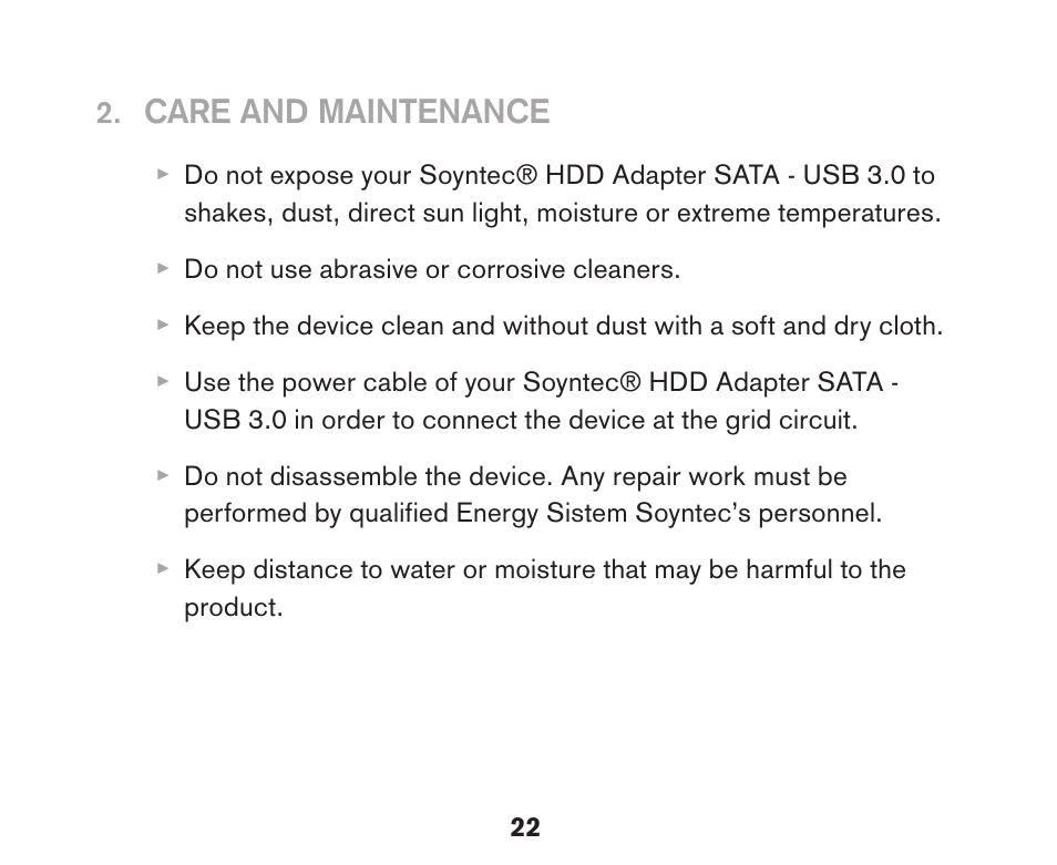 Soyntec HDD ADAPTER SATA-USB 3.0 User Manual | Page 3 / 13