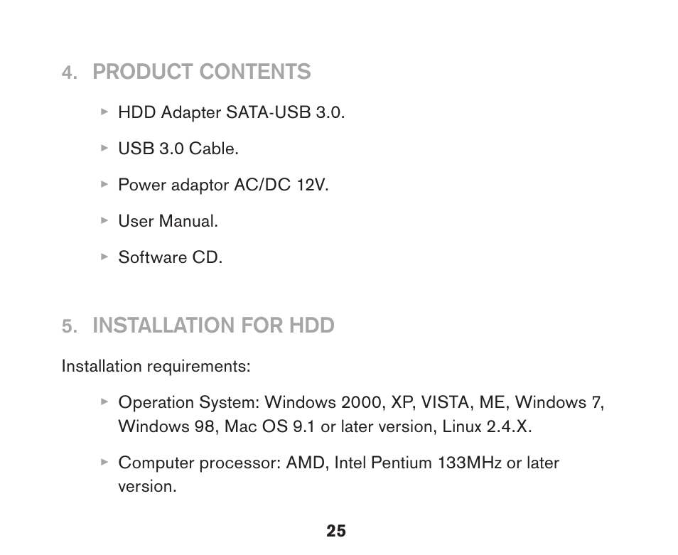 Soyntec HDD ADAPTER SATA-USB 3.0 User Manual | Page 6 / 13