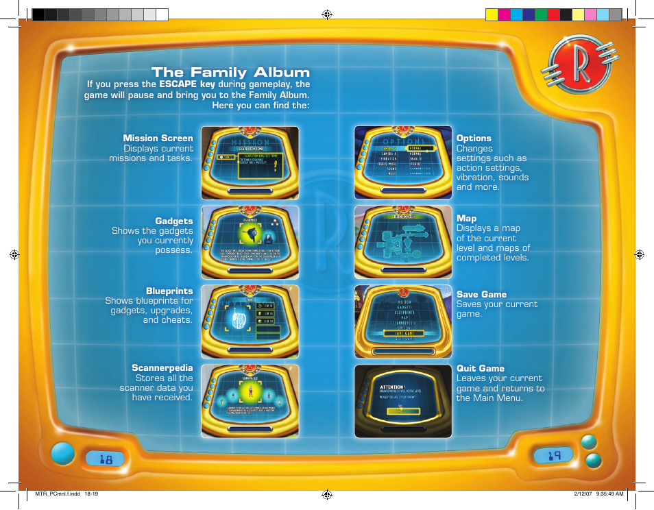 The family album | Disney Interactive Studios Meet the Robinsons: Robinson Industries User Manual | Page 10 / 13